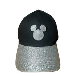 Disney Silver Glitter Mickey Ears Hat